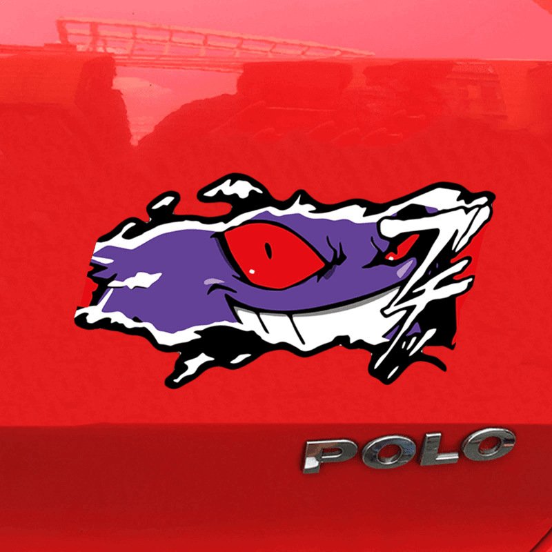 Pokemon Anime Merchandise - Stiker Mobil Merchandise Anime Keren Gengar