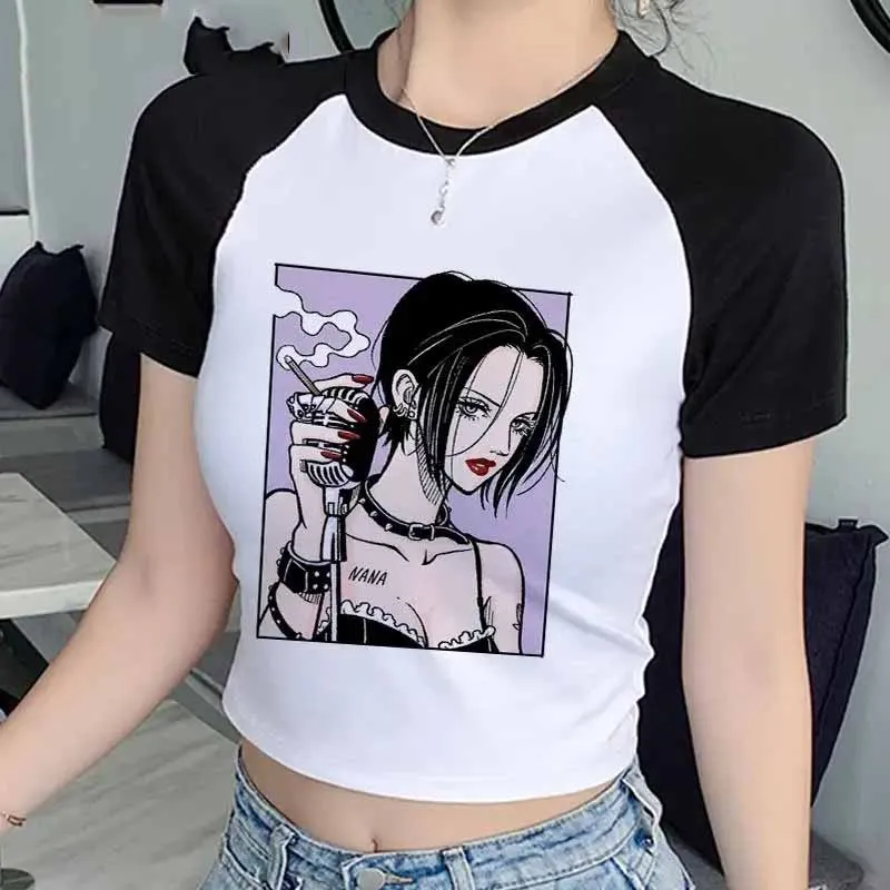 Nana Anime Merchandise - Nana kaus Crop Top lengan pendek