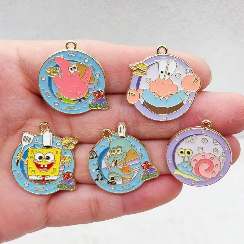 Anime Merchandise Accessories - 10 buah liontin tetesan minyak paduan