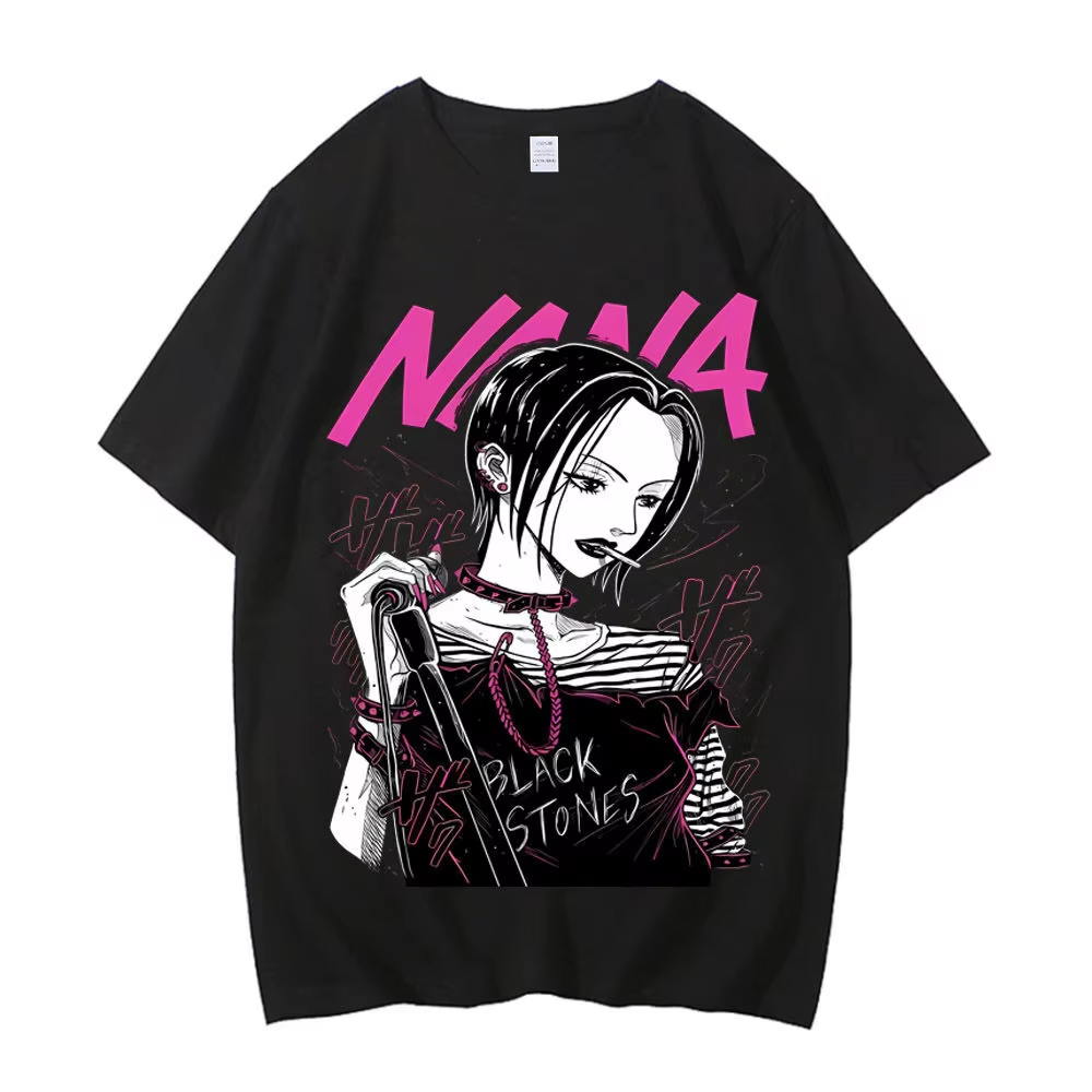 Nana Anime Merchandise - Kaos Grafis Anime NANA Vintage Washed