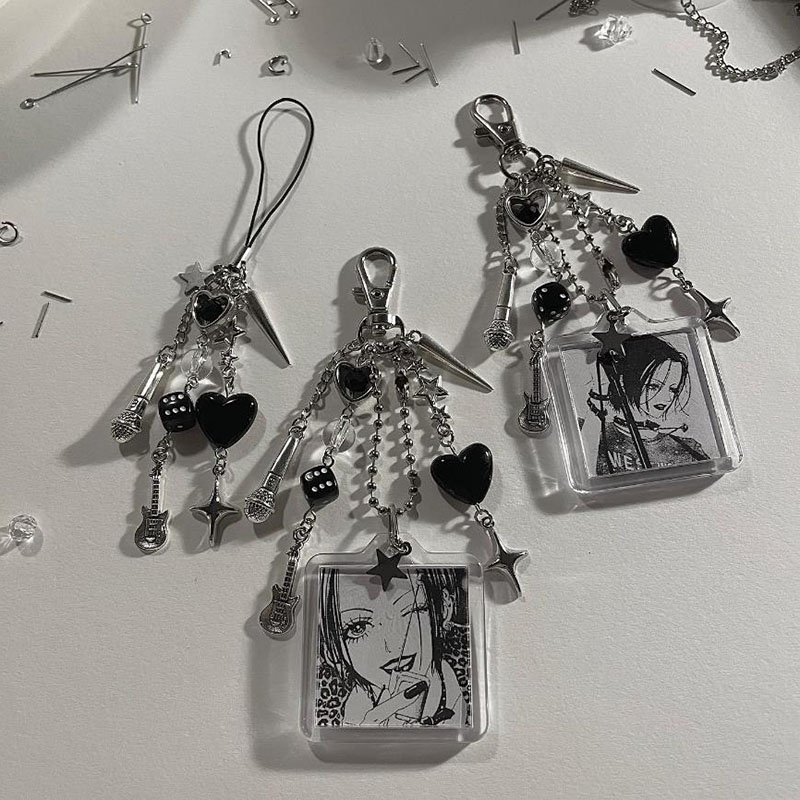Nana Anime Merchandise - Gantungan kunci ponsel manik-manik nana y2k