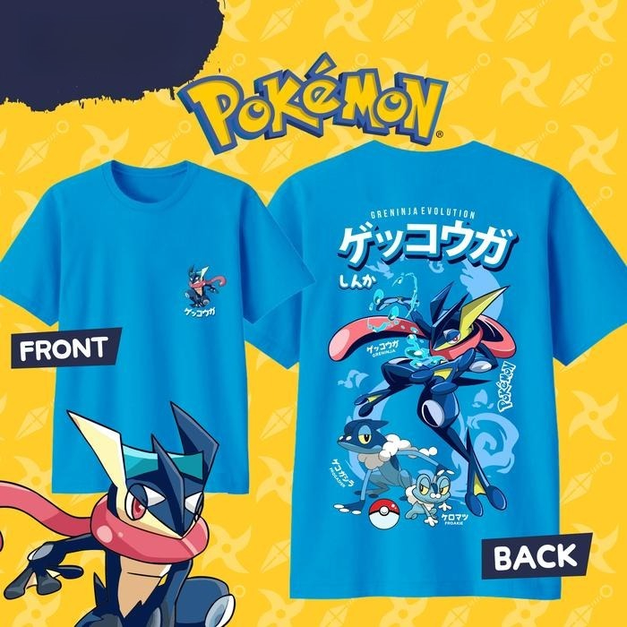 Kaus Gambar Pokemon Greninja D - Pokemon Anime Merchandise ulasan dan harga