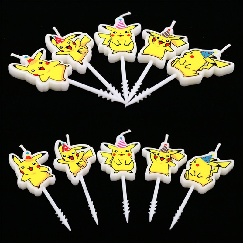 5 buah/lot lilin kue ulang tah - Pokemon Anime Merchandise ulasan dan harga