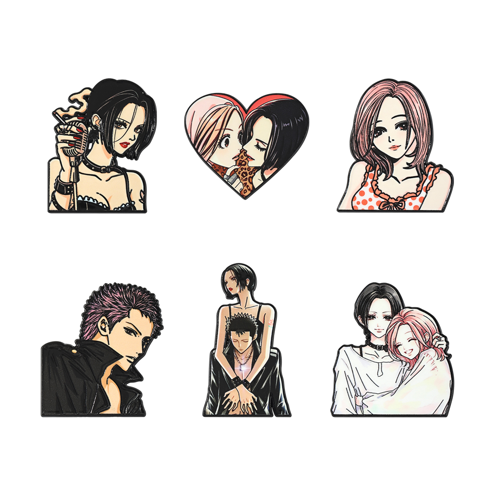 Set Pin Enamel Gadis Manga Gay - Nana Anime Merchandise ulasan dan harga