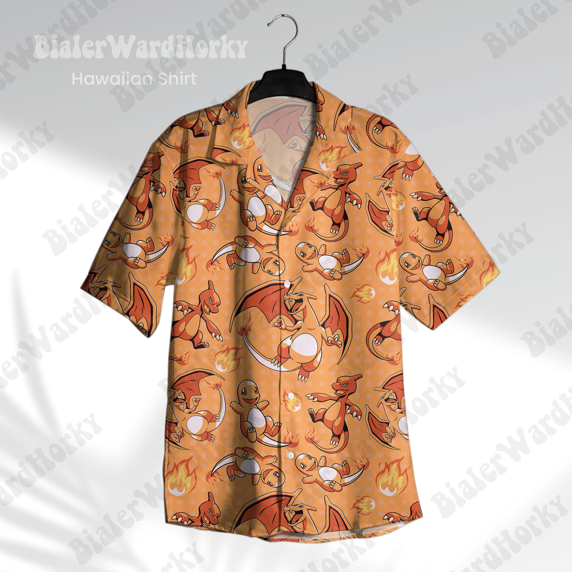 Kemeja Hawaii Pokémon Charizar - Pokemon Anime Merchandise ulasan dan harga
