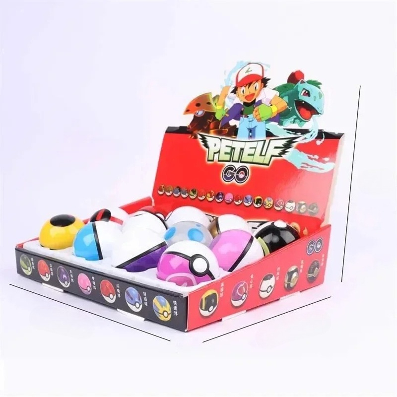 Figur Pokemon 12 Buah/Set Bola - Pokemon Anime Merchandise ulasan dan harga